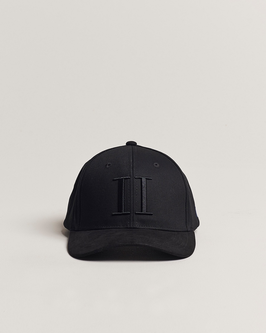 LES DEUX Baseball Cap Suede II Black – Schwarz