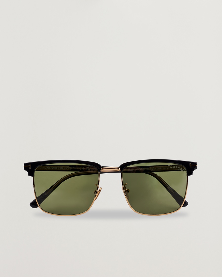 Tom Ford Hudson FT0997-H Metal Sunglasses Black/Green – Schwarz
