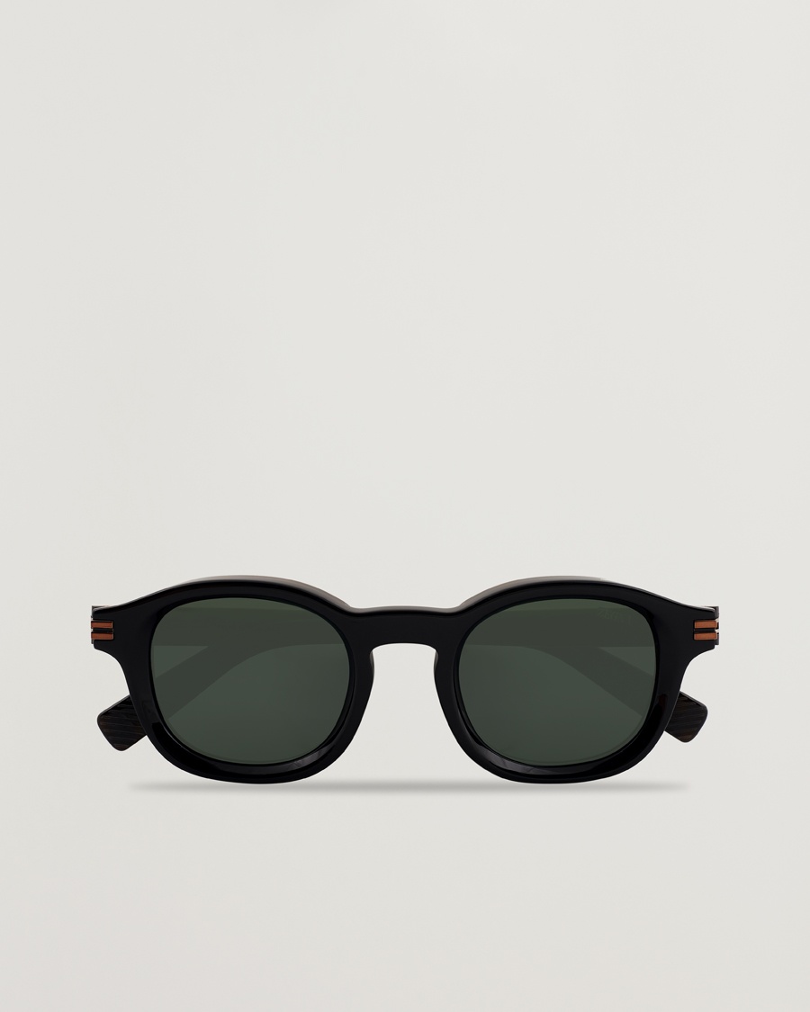 Zegna EZ0229 Sunglasses Black/Green – Schwarz