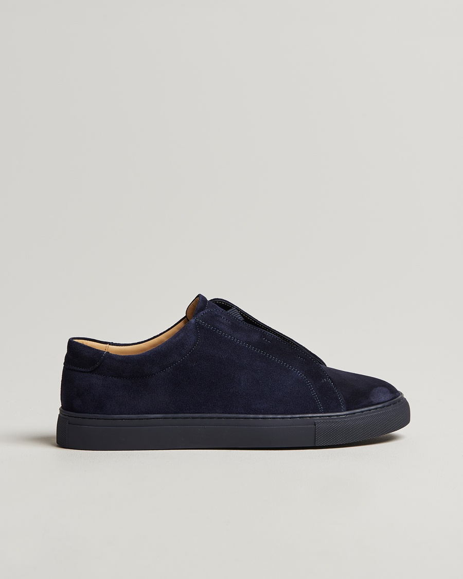 Myrqvist Alnö Sneakers Navy Suede – Blau