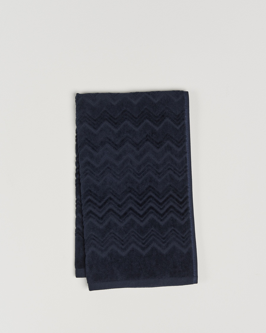 Missoni Home Chalk Hand Towel 40x70cm Navy – Blau