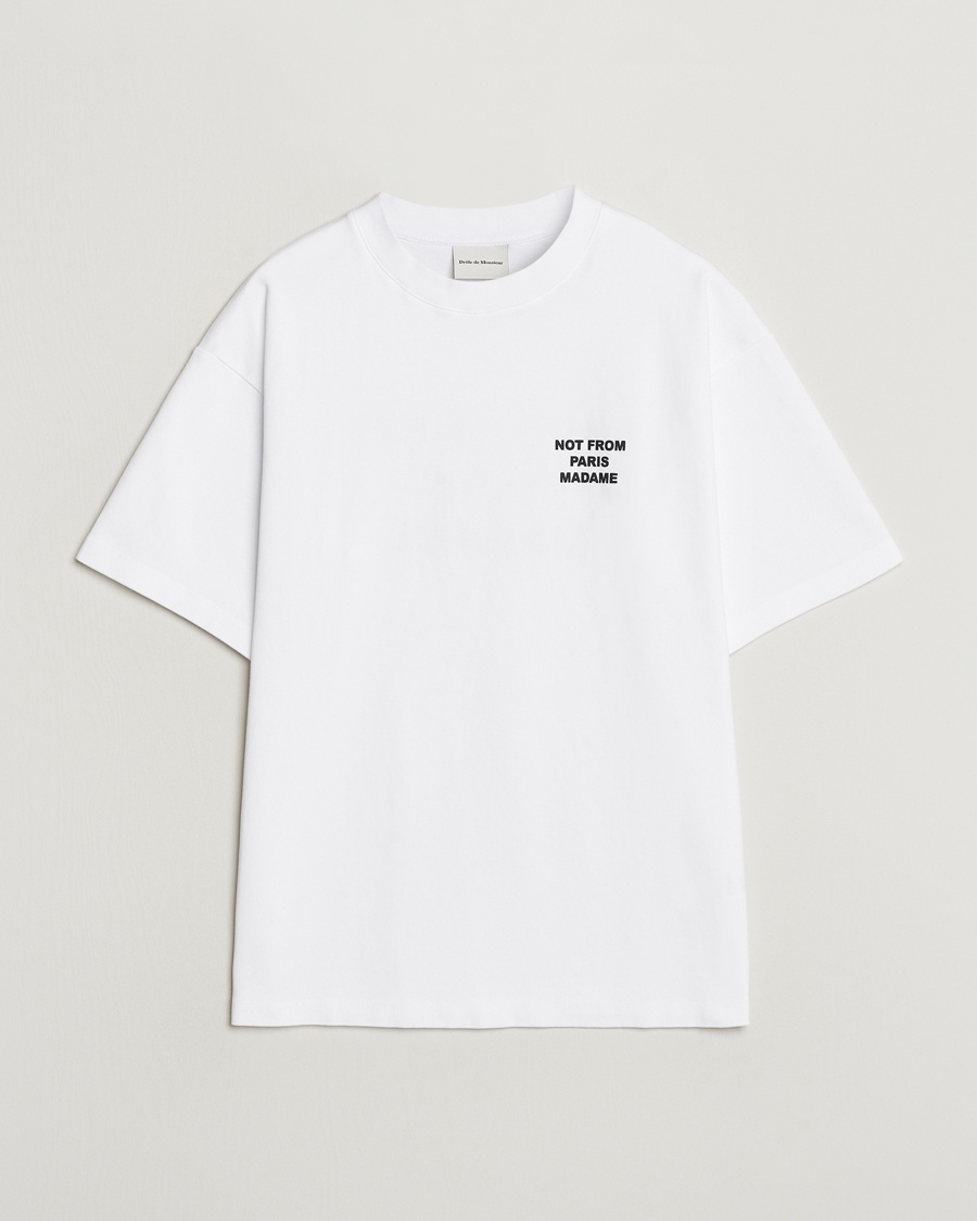 Drôle de Monsieur Slogan T-Shirt Optic White – Weiß