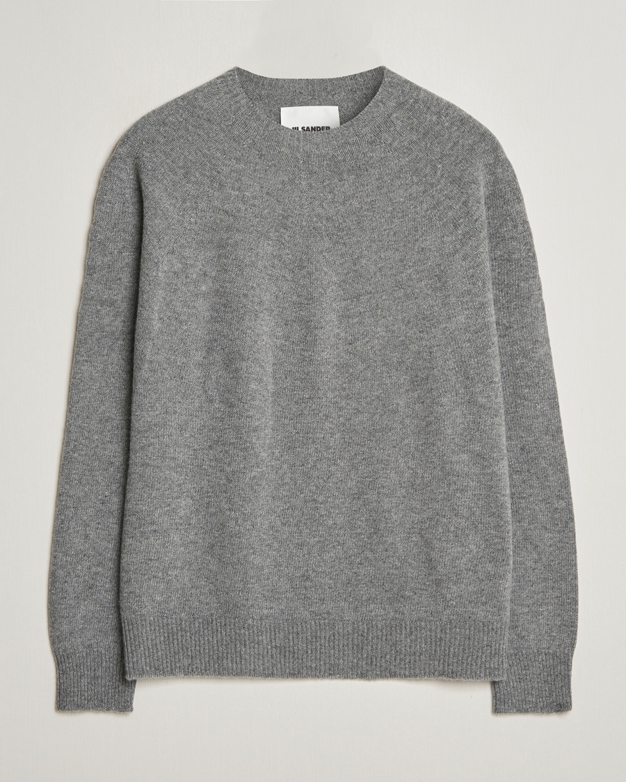 Jil Sander Seamless Crew Neck Sweater Grey Melange – Grau