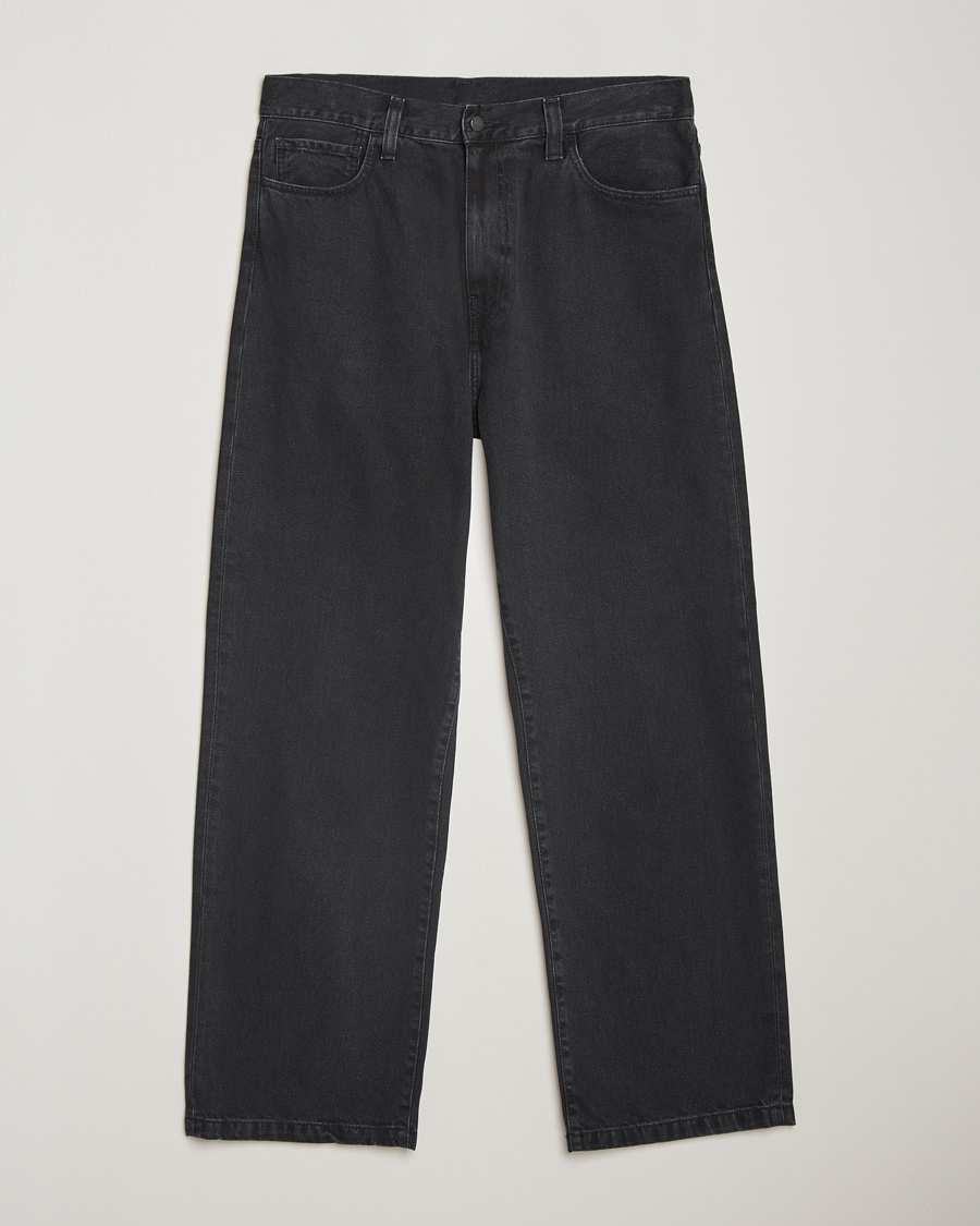 Carhartt WIP Landon Pant Robertson Denim Black Stone Washed – Schwarz