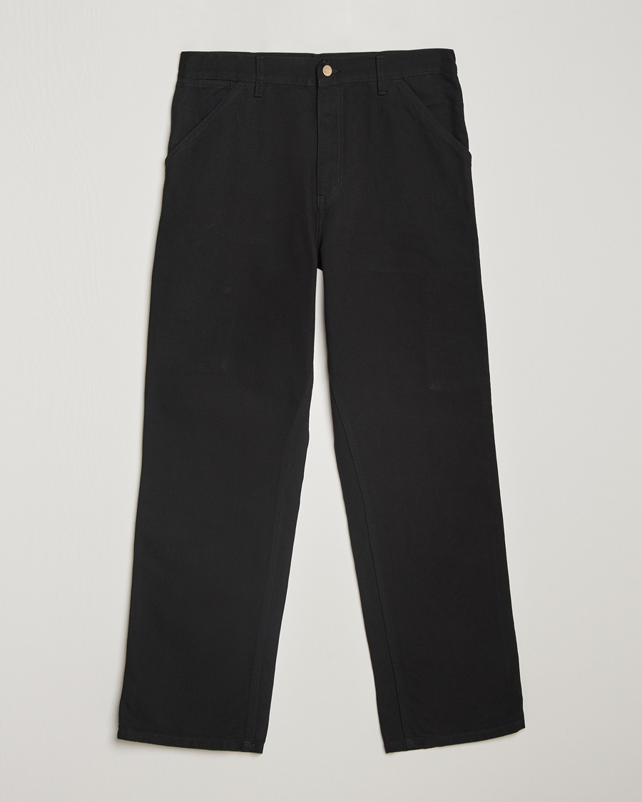 Carhartt WIP Single Knee Pants Dearborn Canvas Black – Schwarz