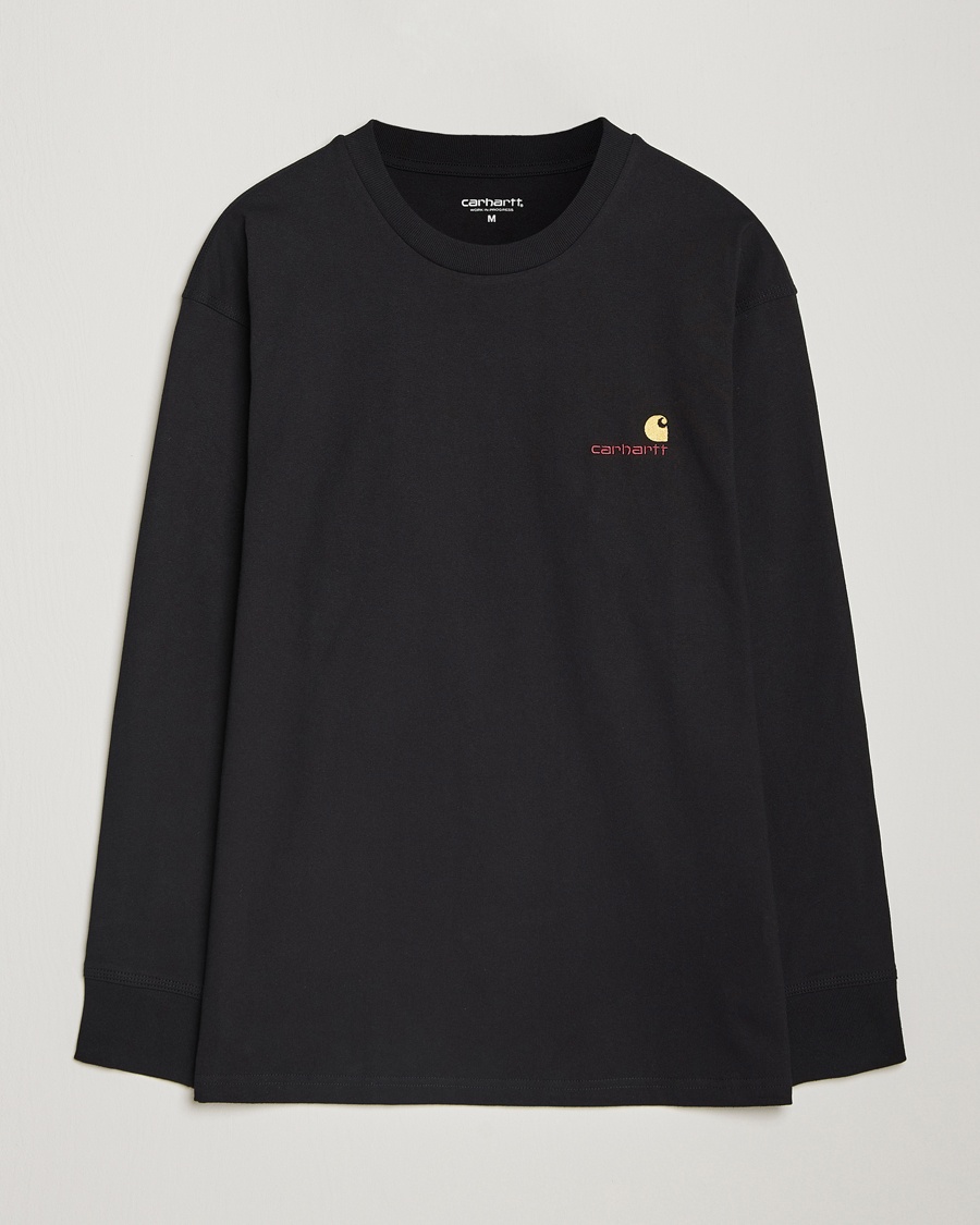 Carhartt WIP American Script Long Sleeve T-Shirt Black – Schwarz