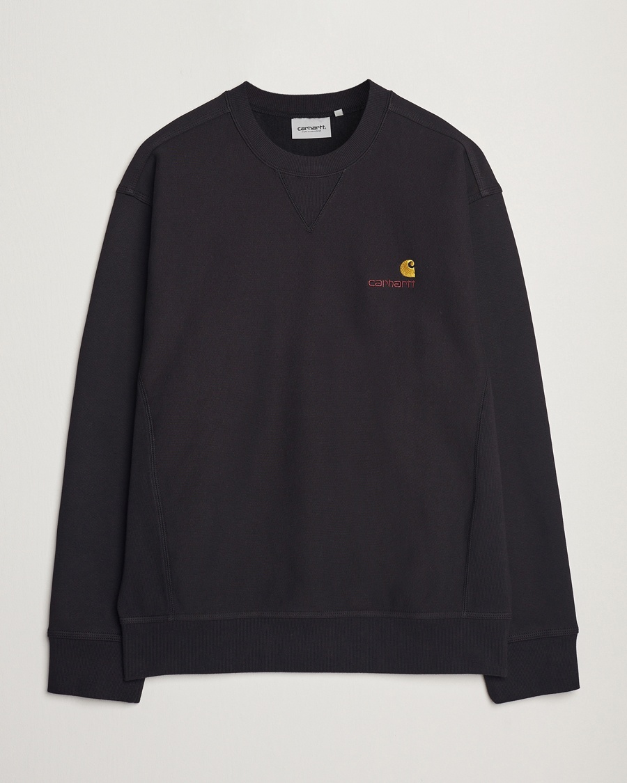Carhartt WIP American Script Sweatshirt Black – Schwarz