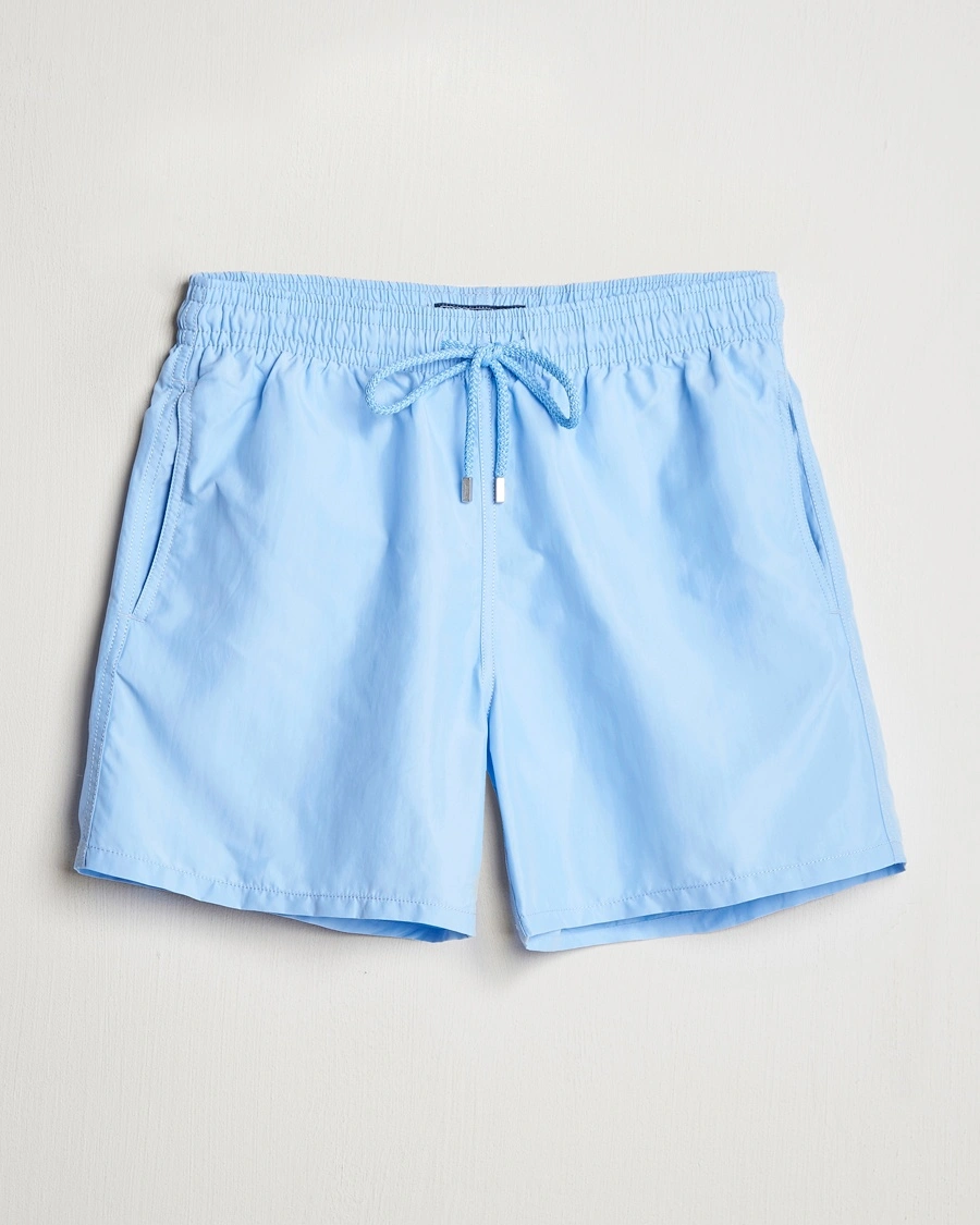 Vilebrequin Moorea Swim Shorts Fleur De Lin – Blau