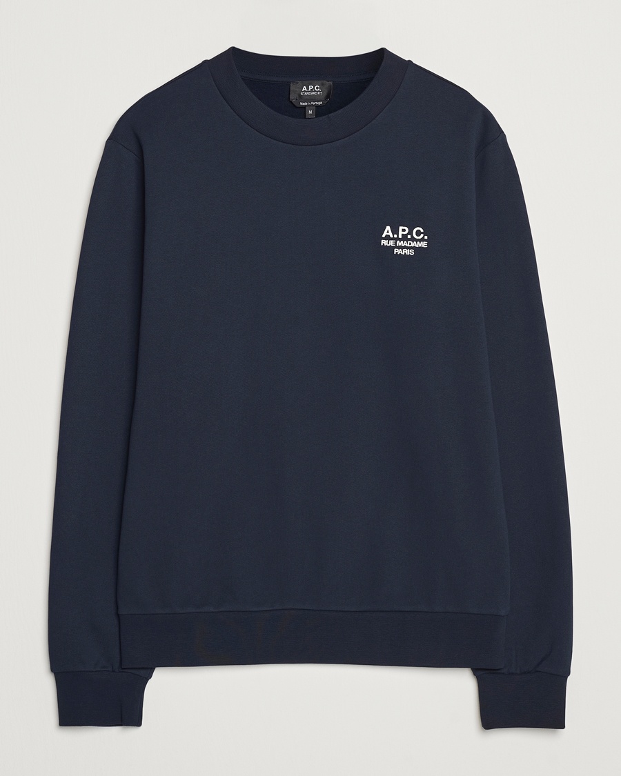 A.P.C. Rue Madame Sweatshirt Dark Navy – Blau
