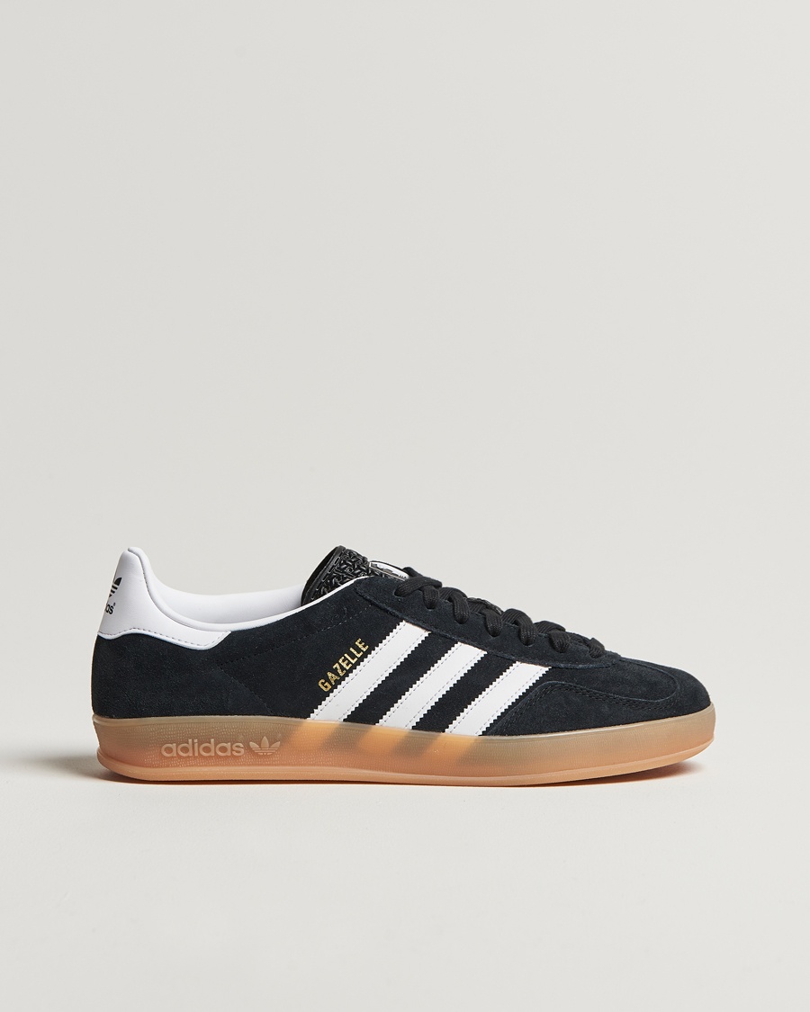 adidas Originals Gazelle Indoor Sneaker Black/White – Schwarz