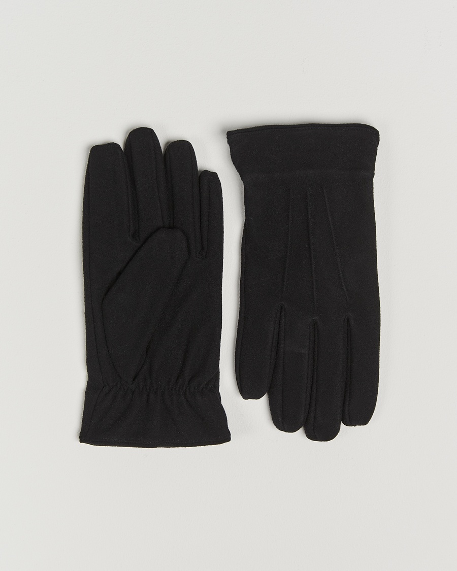Amanda Christensen Lined Wool Gloves Black – Schwarz