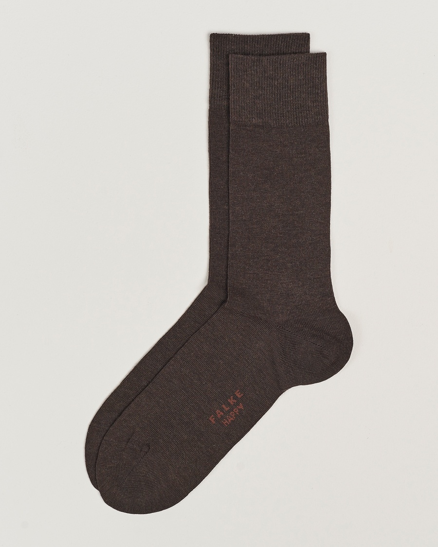 Falke Happy 2-Pack Cotton Socks Dark Brown – Braun