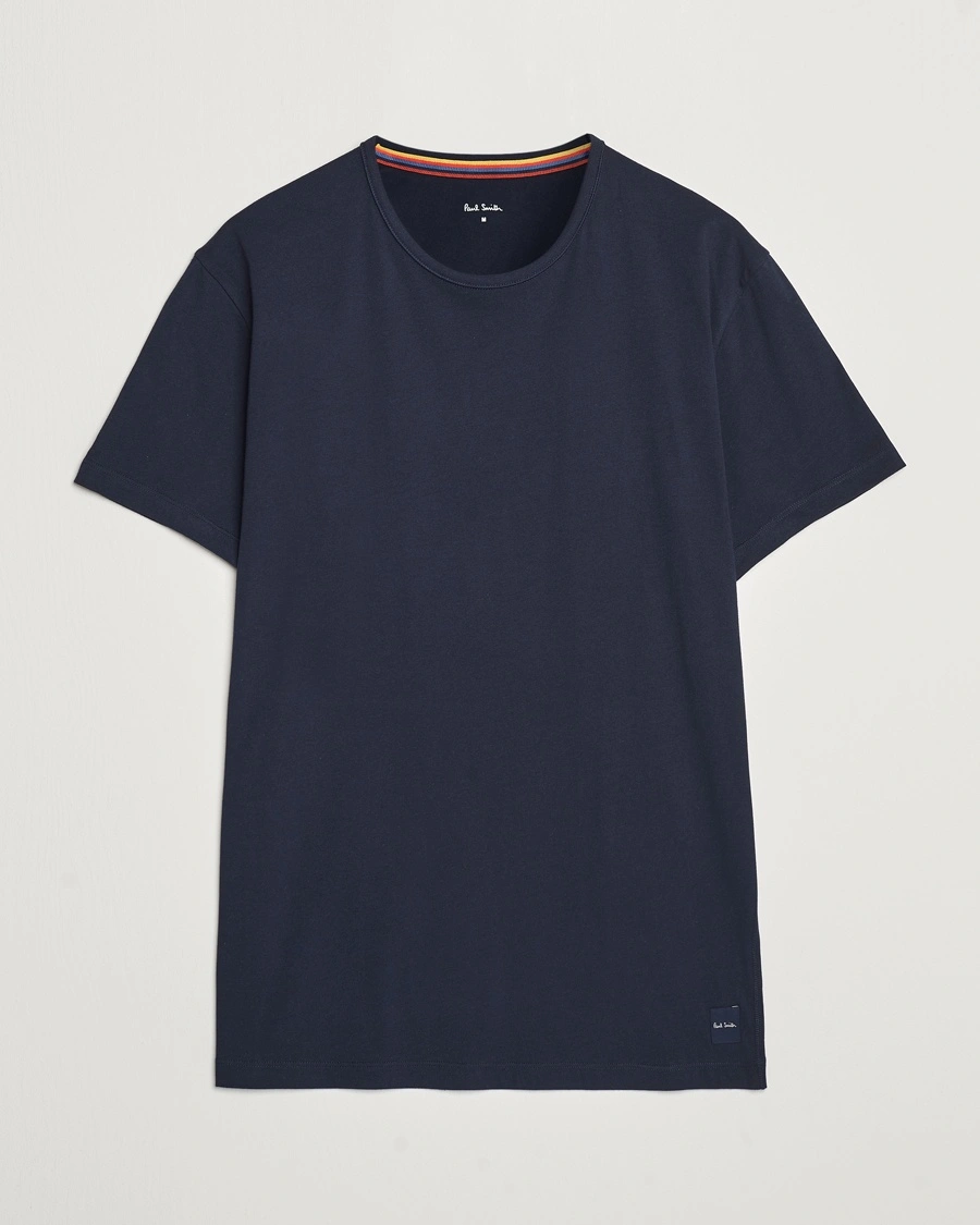 Paul Smith Artist Rib Crew Neck T-Shirt Navy – Blau