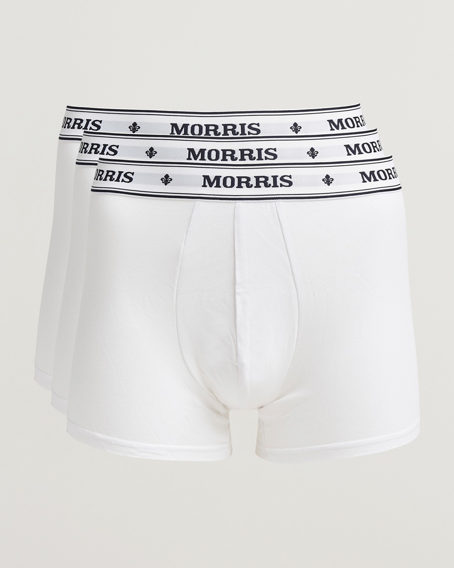 Morris Boxer Brief 3-Pack White – Weiß