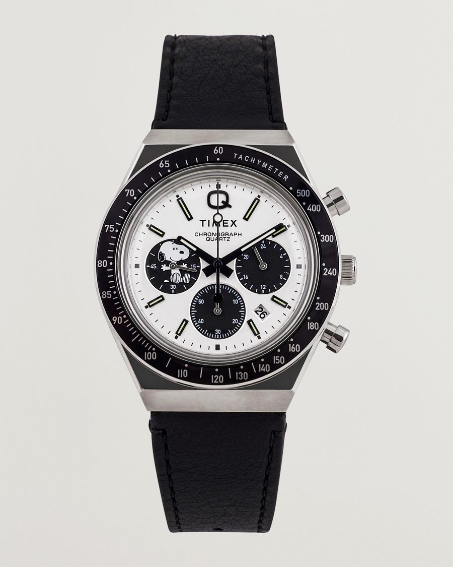 Timex Q Snoopy Chronograph 40mm White Dial – Weiß