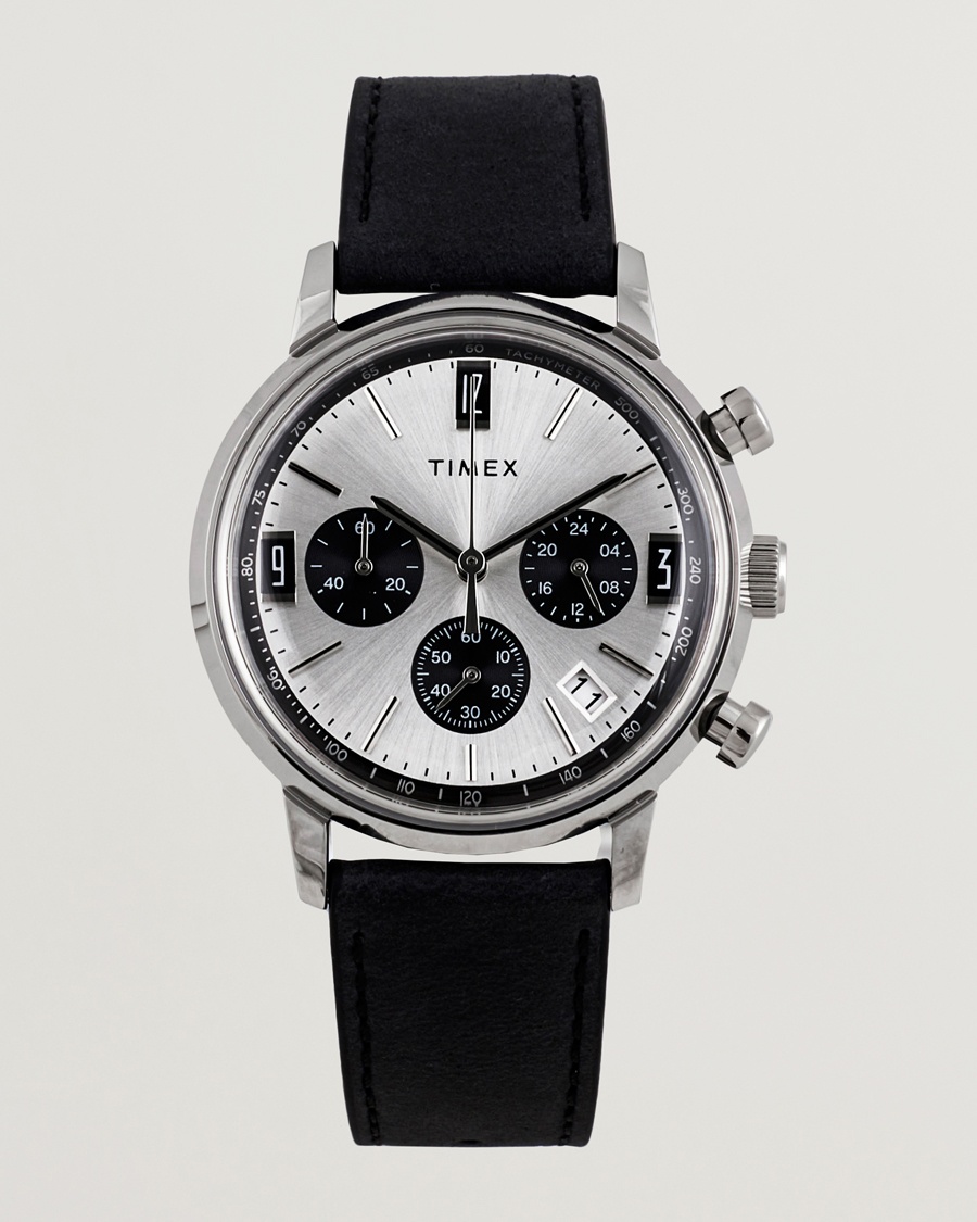 Timex Marlin Chrono Tachymeter 40mm Silver Dial – Silber