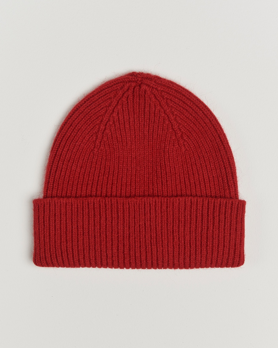 Le Bonnet Lambswool/Caregora Beanie Framboise – Rot