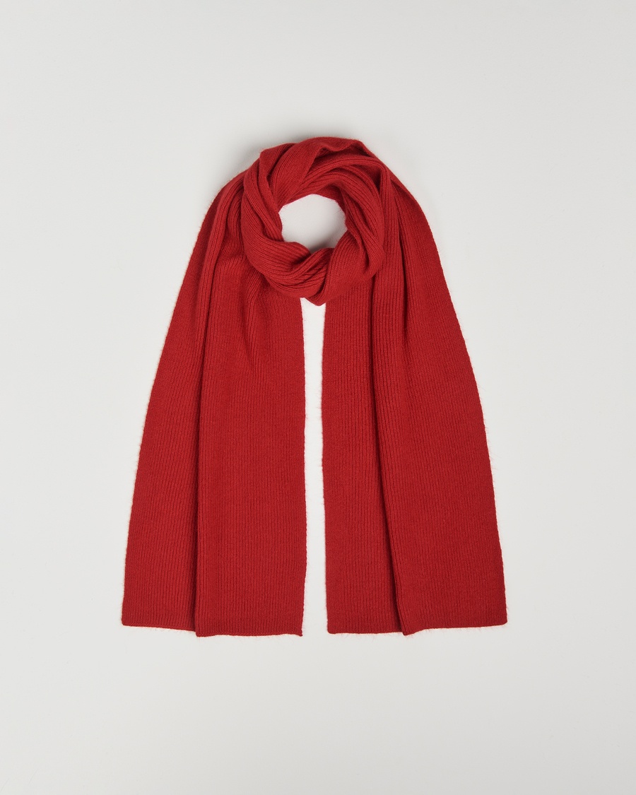 Le Bonnet Lambswool/Caregora Scarf Framboise – Rot