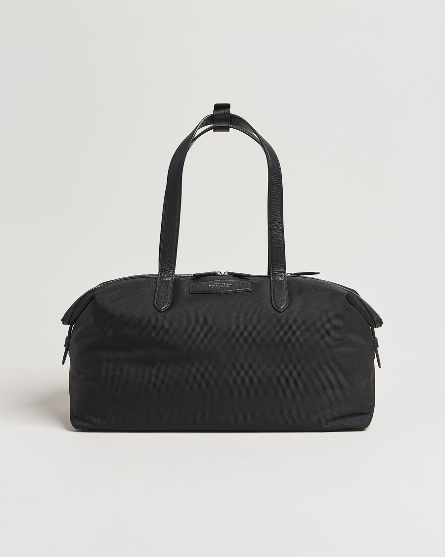 Smythson Canvas Norton Small Travel Bag Black – Schwarz
