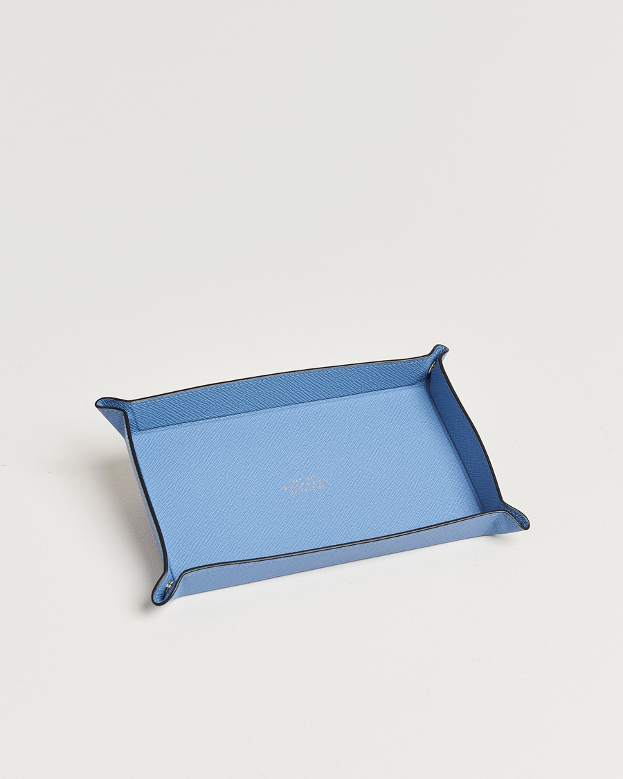 Smythson Panama Leather Trinket Tray Blue Nile – Blau