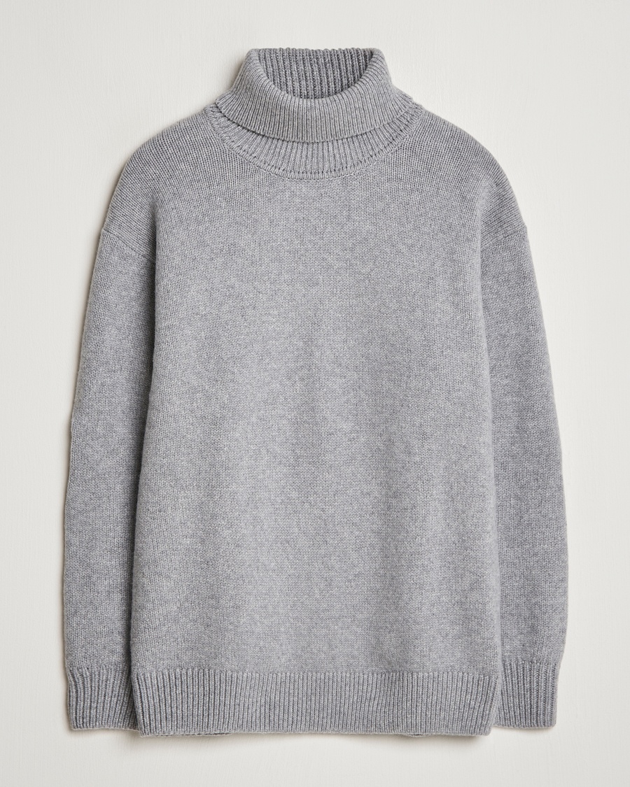 Colorful Standard Merino Wool Turtleneck Heather Grey – Grau