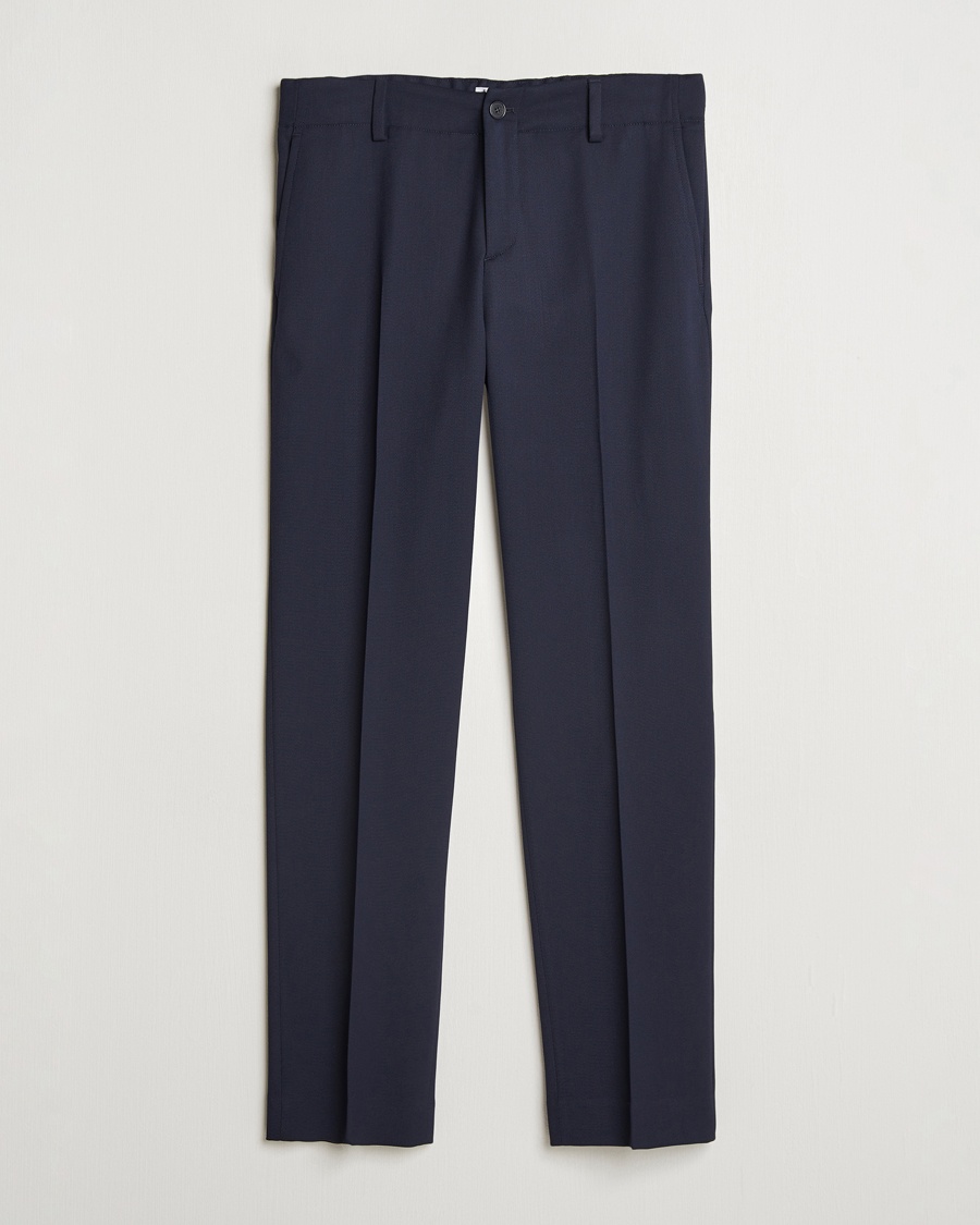 Filippa K Tailored Drawstring Trousers Navy – Blau