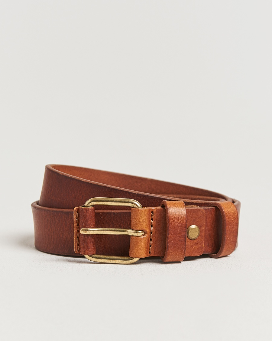Nudie Jeans Dwayne Leather Belt Toffee Brown – Braun