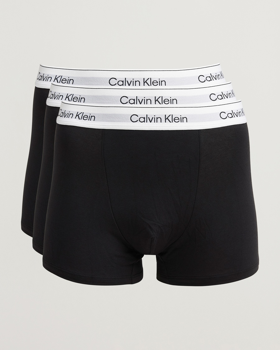 Calvin Klein 3-Pack Icon Cotton Stretch Relaxed Trunk Black – Schwarz