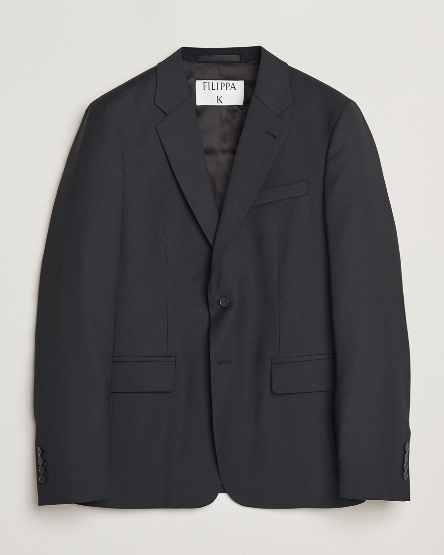 Filippa K Slim Wool Blazer Black – Schwarz