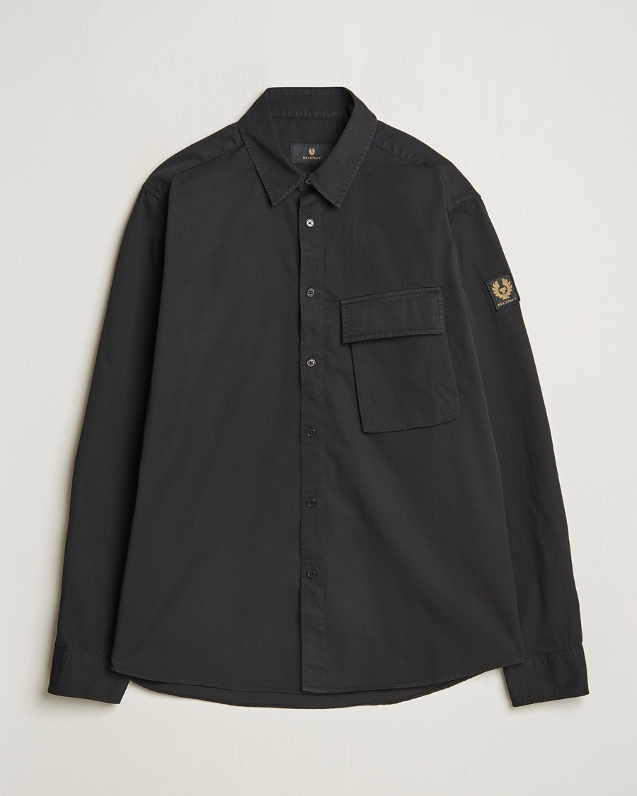 Belstaff Scale Cotton Pocket Shirt Black – Schwarz