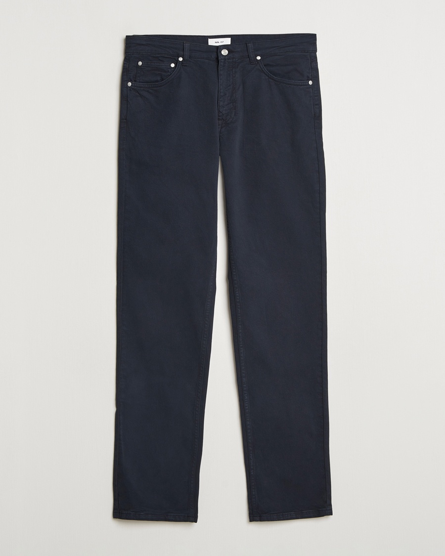 NN07 Tony 5-Pocket Pants Navy Blue – Blau