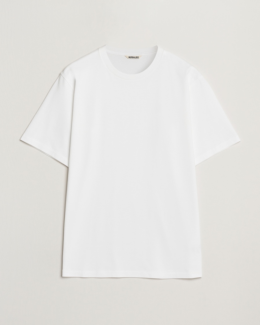 Auralee Luster Plating T-Shirt White – Weiß