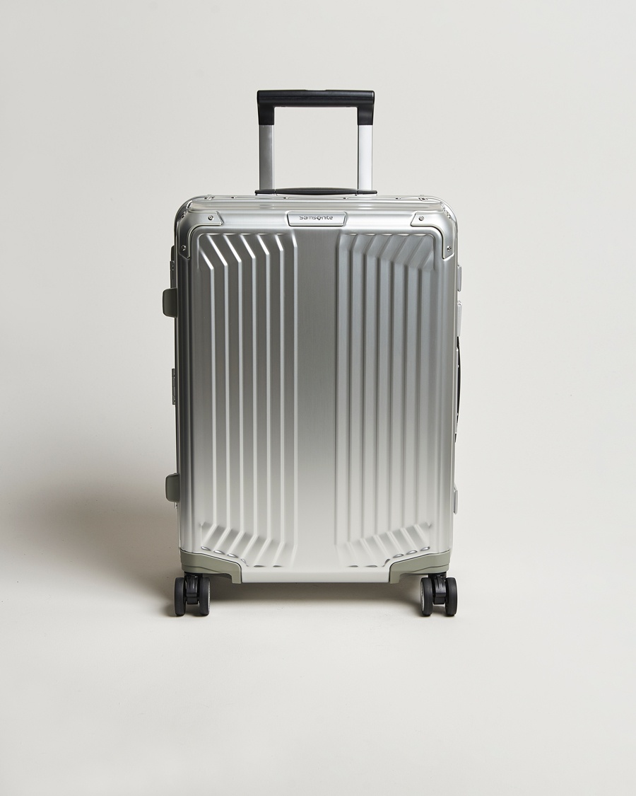 Samsonite Lite-Box Alu Spinner Carry-On Aluminium – Silber