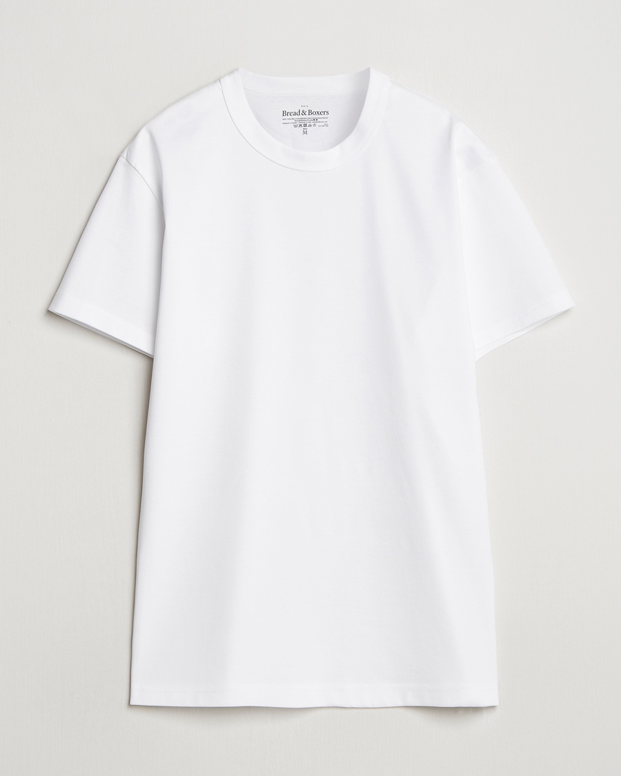 Bread & Boxers Pima Cotton Crew Neck T-Shirt White – Weiß