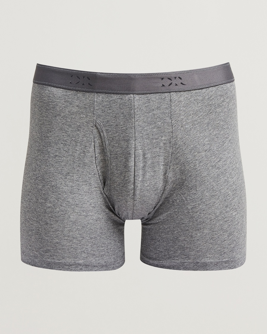 Derek Rose Pima Cotton Stretch Trunk Charcoal – Grau