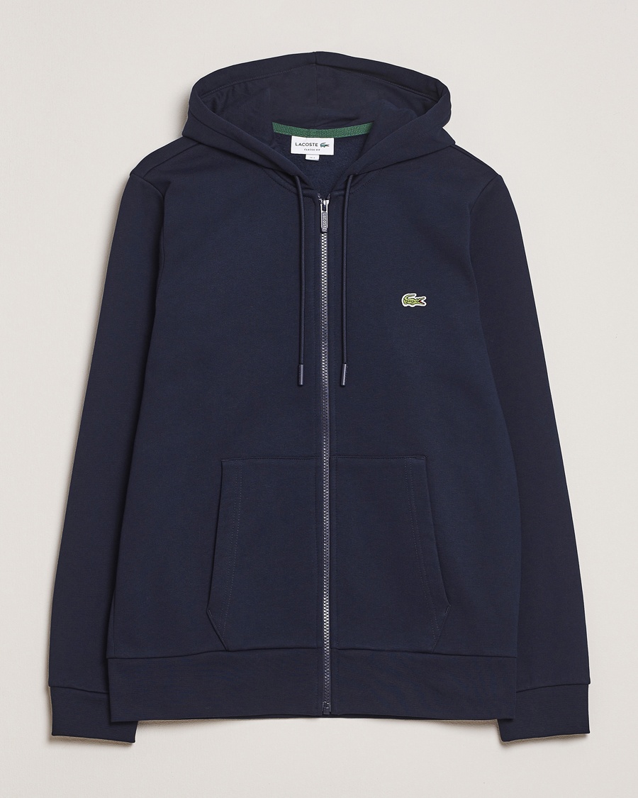 Lacoste Full Zip Hoodie Navy Blue – Blau