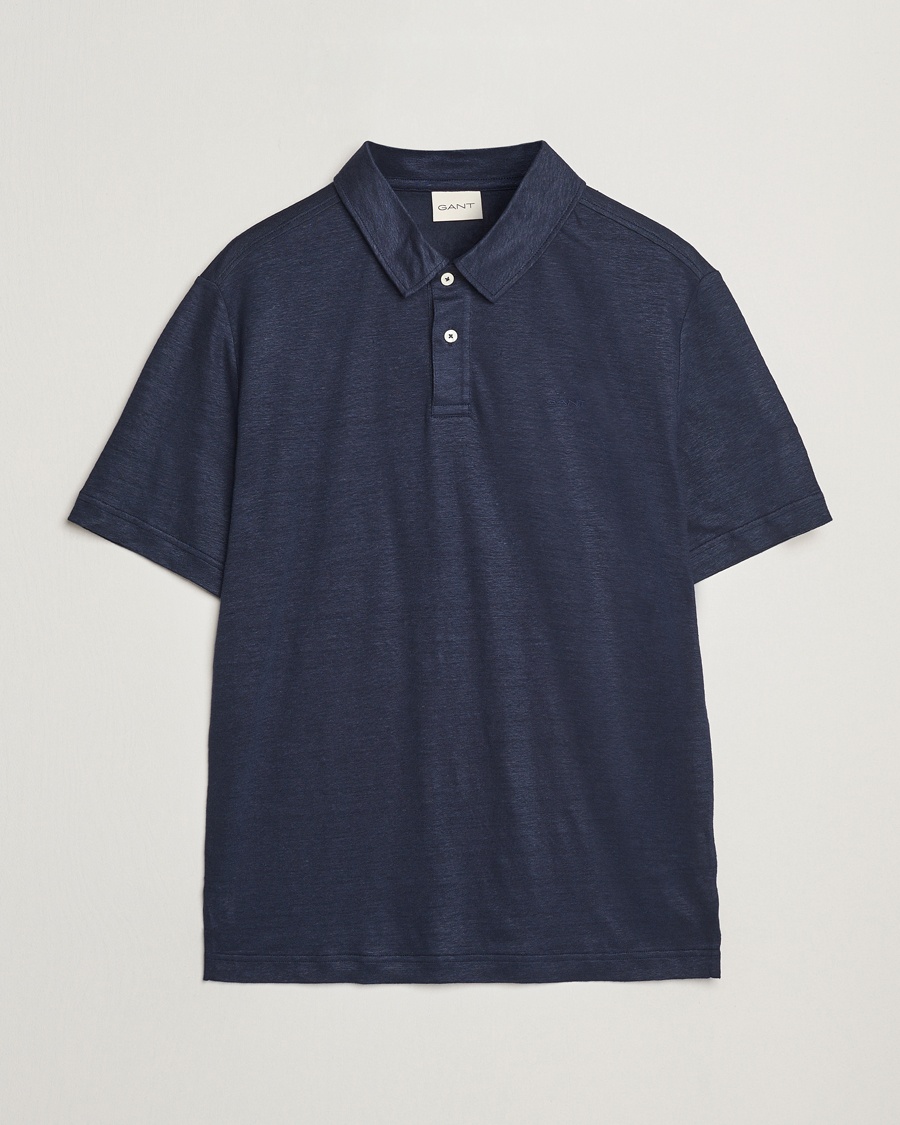 Gant Linen Polo Evening Blue – Blau