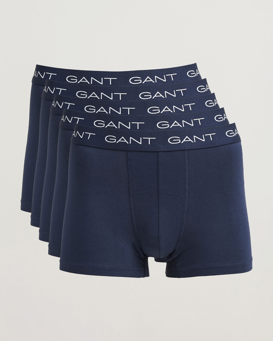 Gant 5-Pack Trunks Marine – Blau