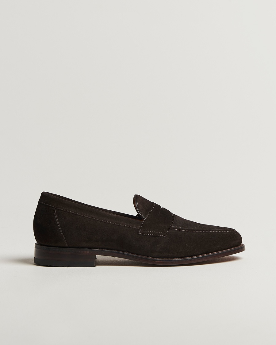 Loake Shoemakers Imperial Suede Loafers Dark Brown – Braun