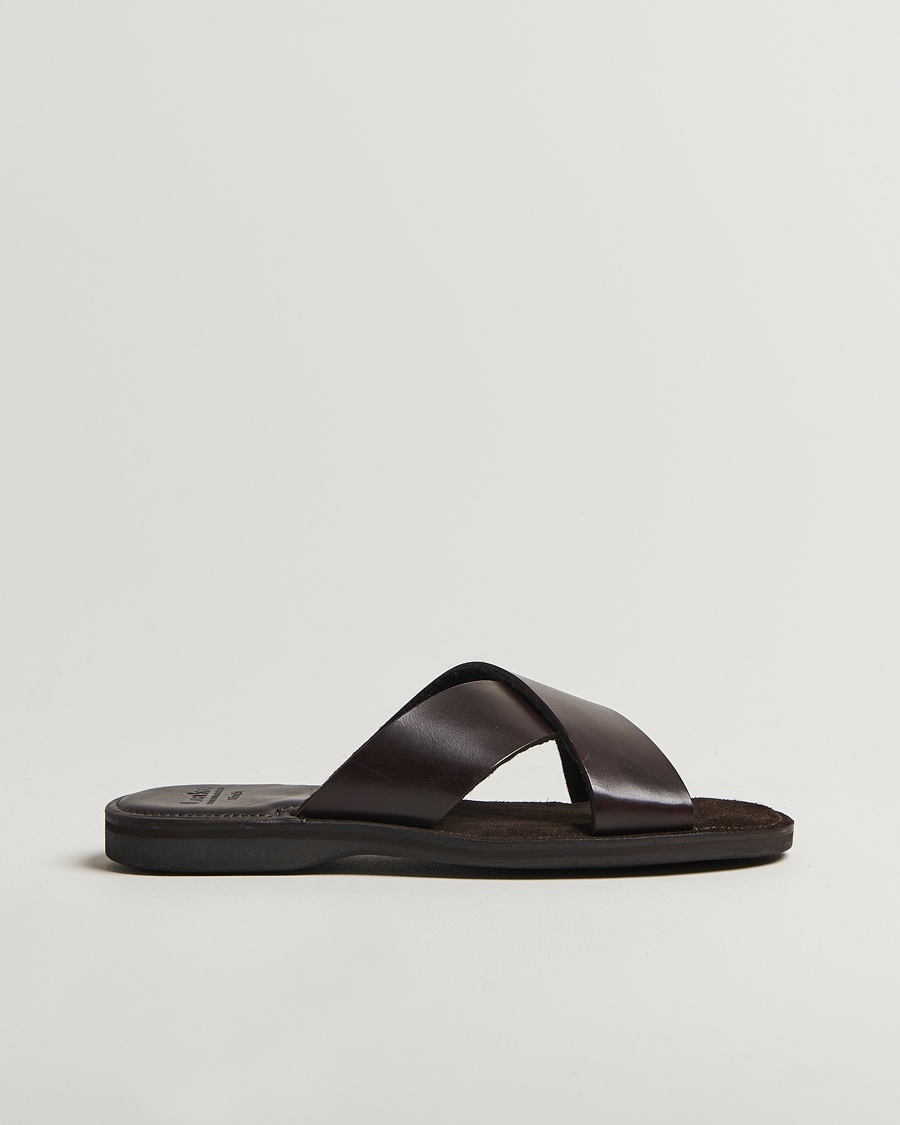 Loake 1880 Gozo Leather Sandal Dark Brown – Braun
