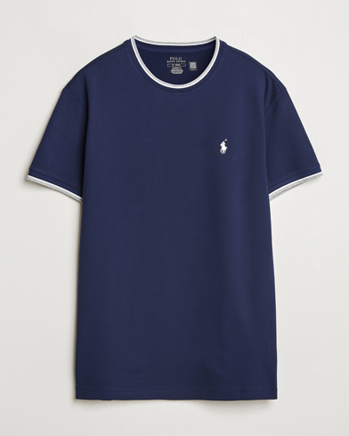 Polo Ralph Lauren Mesh Polo Tee Newport Navy – Blau