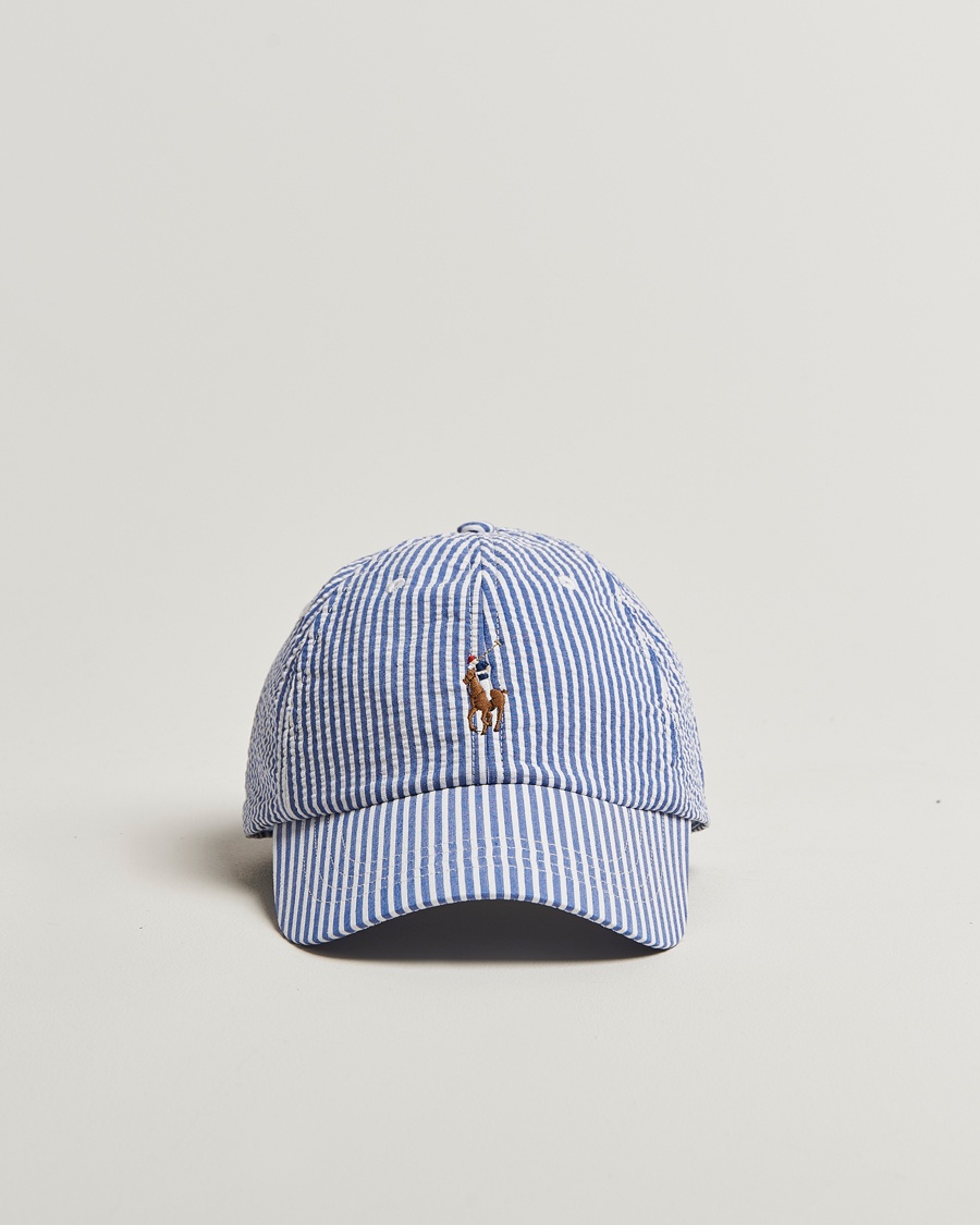 Polo Ralph LaurenSeersucker CapCruise Royal – Blau