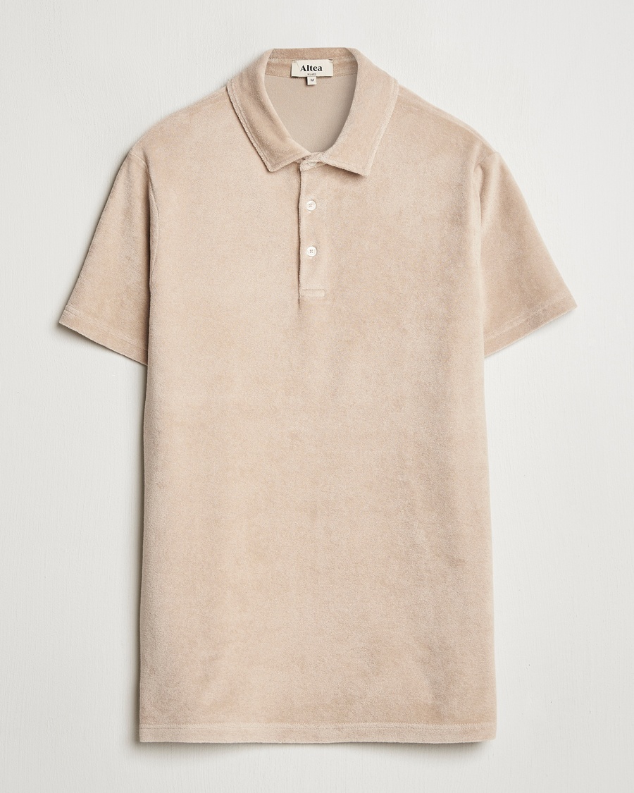 Altea Terry Cotton Polo Beige – Beige