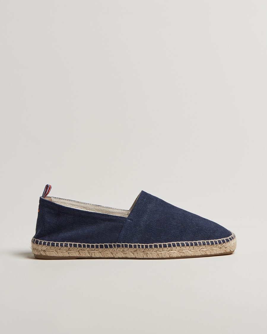 Castañer Pablo Washed Canvas Espadrilles Azul Marino – Blau