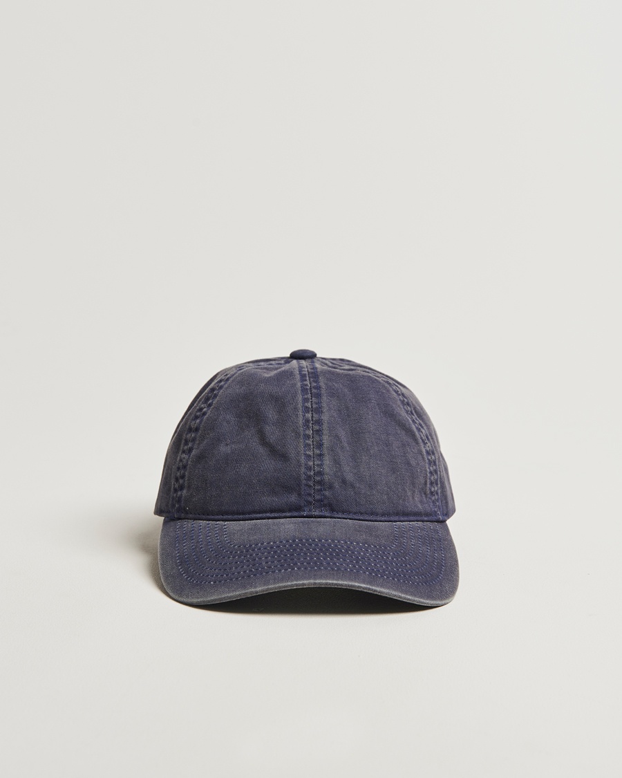 Varsity Headwear Washed Cotton Baseball Cap Navy – Blau
