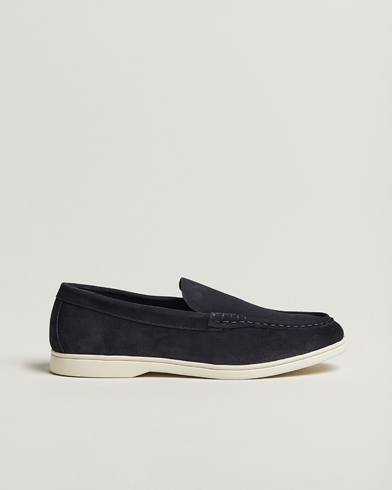 Charles Tyrwhitt Suede Slip On Loafers Navy – Blau