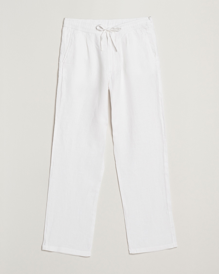 KnowledgeCotton Apparel Loose Linen Pants Bright White – Weiß