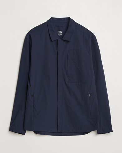 Scandinavian Edition Merge II Stretch Shirt Jacket Navy Blue – Blau