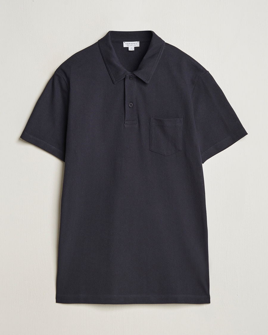 Sunspel Riviera Polo Shirt Midnight Navy – Blau