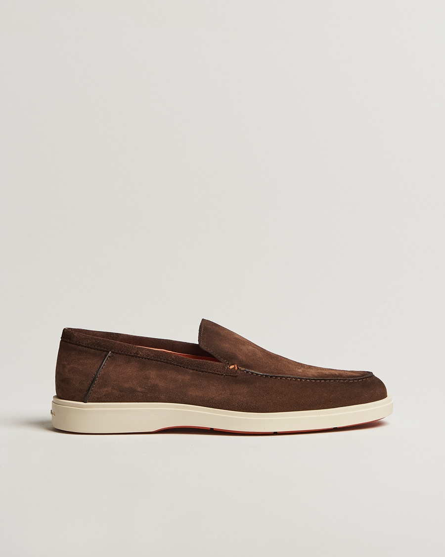 Santoni Detroit Loafer Brown Suede – Braun